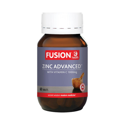 Fusion Health Zinc Advanced with Vitamin C 1000mg – 60 Tablets