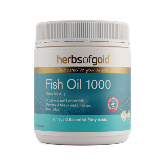 Herbs of Gold Fish Oil 1000 – 200 Capsules