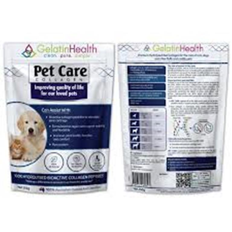 Gelatin Health Pet Care collagen powder for pets, 250g