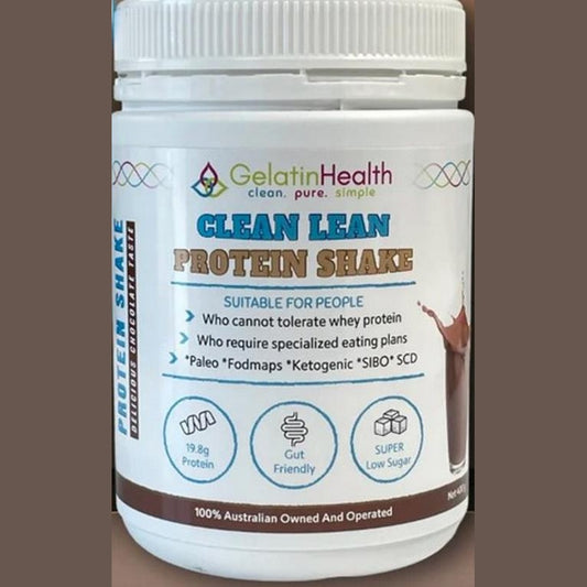 Gelatin Health Clean Lean chocolate protein shake, 400g
