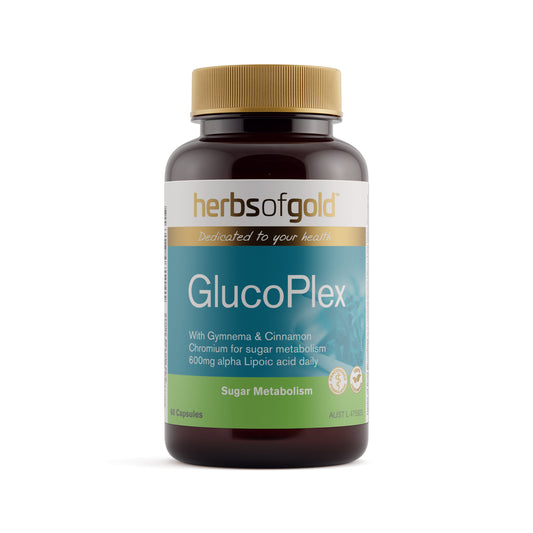 Herbs of Gold GlucoPlex – 60 Vege Capsules