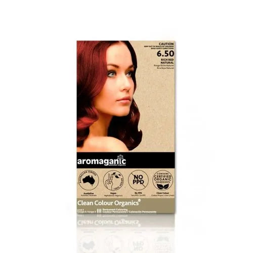 Aromaganic 6.50 Dark Blonde Warm Red Hair Colour