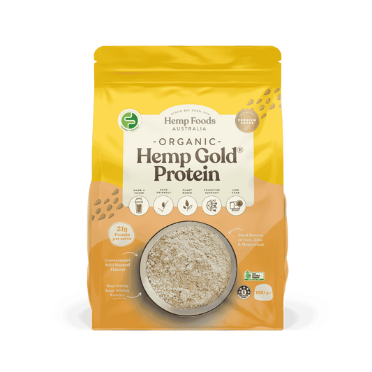 Hemp Foods Australia Organic Hemp Gold Protein Powder – 900g