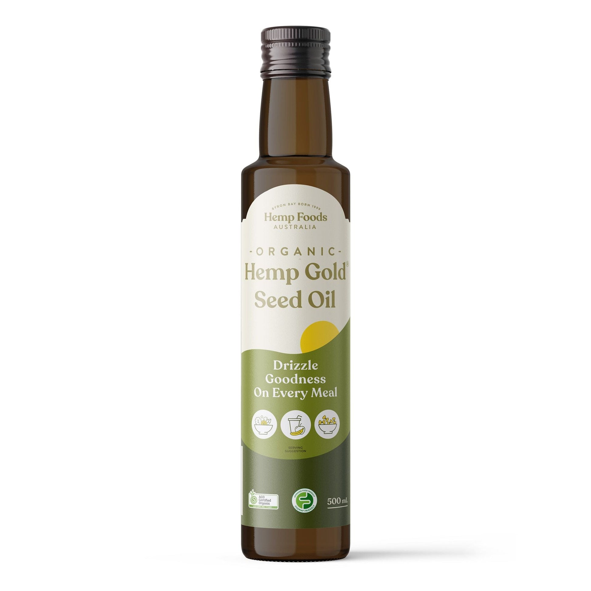 Hemp Foods Australia Organic Hemp Gold Seed Oil – 500ml