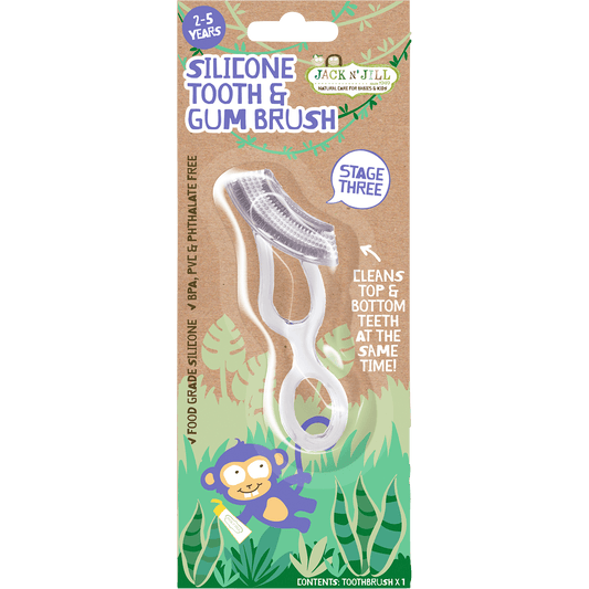 Jack N' Jill Silicone Tooth & Gum Brush – 2-5 Years