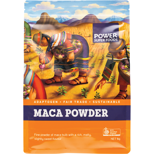 Power Super Foods Organic Maca Powder – 1kg, front of pack