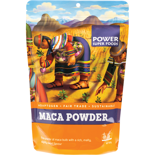 Power Super Foods Organic Maca Powder – 500g, front of pack