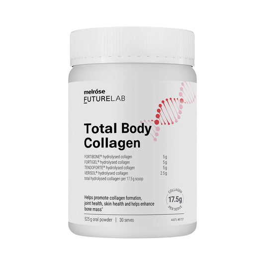 Melrose FutureLab Total Body Collagen Oral Powder – 525g, front of pack