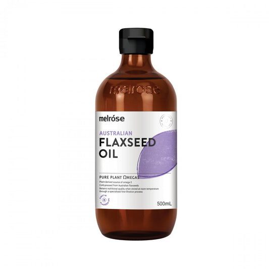 Melrose Australian Flaxseed Oil – 500ml, front of pack