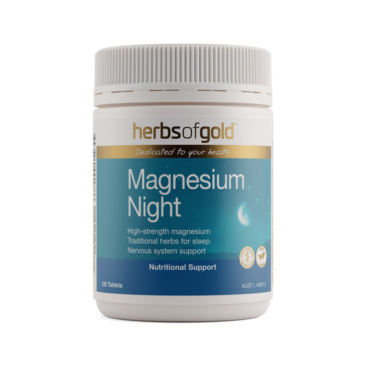 Herbs of Gold Magnesium Night – 120 Tablets