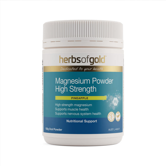 Herbs of Gold Magnesium Powder High Strength Pineapple – 150g