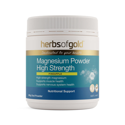 Herbs of Gold Magnesium Powder High Strength Pineapple – 300g