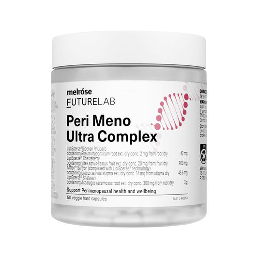 Melrose FutureLab Peri Meno Ultra Complex – 60 Vege Capsules, front of pack