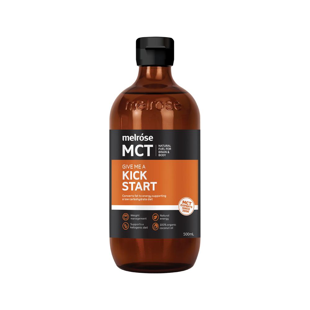 Melrose MCT Oil Give Me a Kick Start – 500ml, front of pack
