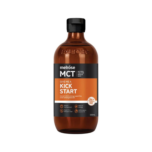 Melrose MCT Oil Give Me a Kick Start – 500ml, front of pack