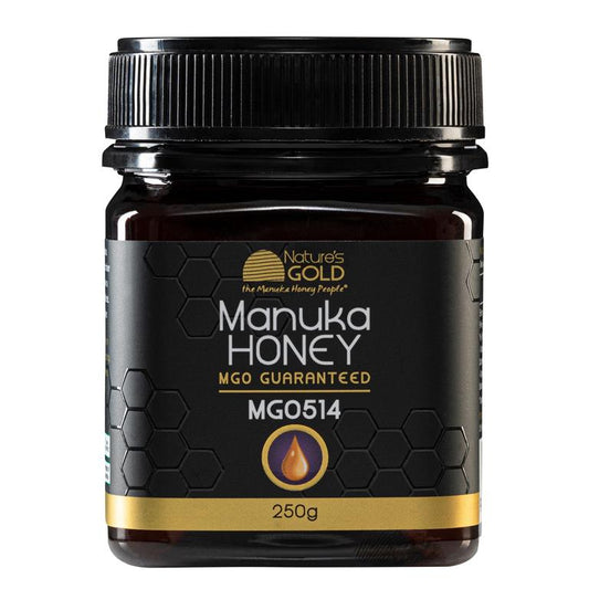Nature's Gold MGO 514+ Manuka Honey (UMF 15+) – 250g