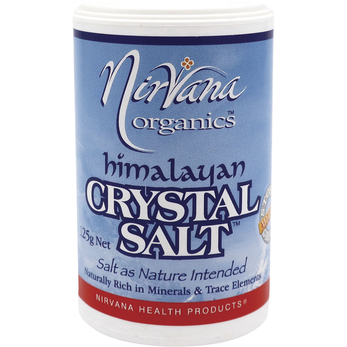 Nirvana Organics Himalayan Salt Medium Shaker – 125g, front of pack