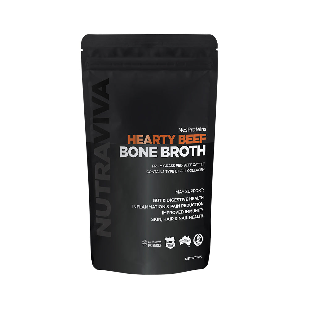 Nutriviva Beef Bone Broth powder, Hearty, 100g