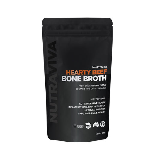 Nutriviva Beef Bone Broth powder, Hearty, 100g