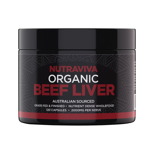 Nutriviva Organic Beef Liver capsules, 120 capsules