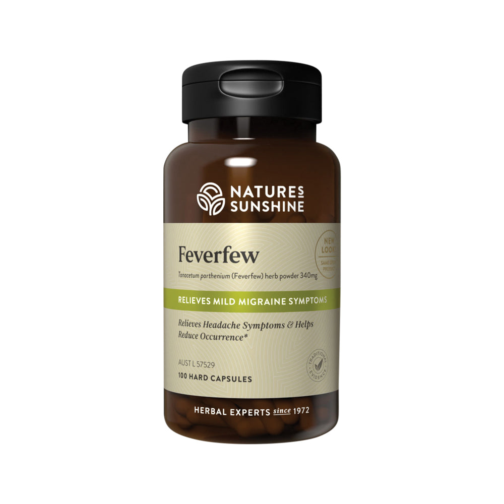 Nature's Sunshine Feverfew 340mg - 100 Capsules