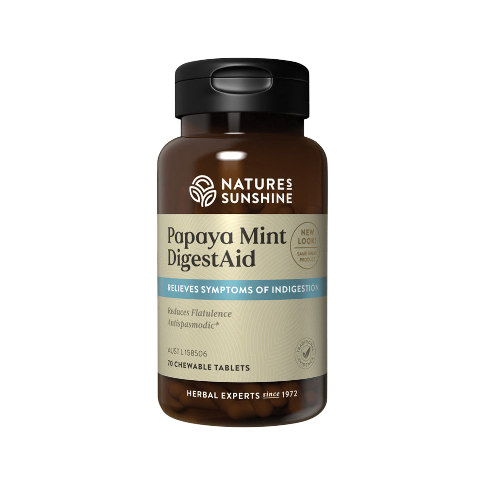 Nature's Sunshine Papaya Mint DigestAid - 70 Tablets