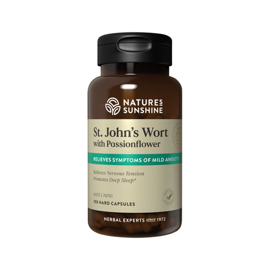 Nature's Sunshine St. John's Wort with Passionflower - 100 Capsules