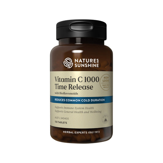 Nature's Sunshine Vitamin C 1000 Timed Release (with Bioflavonoids) - 150 Tablets