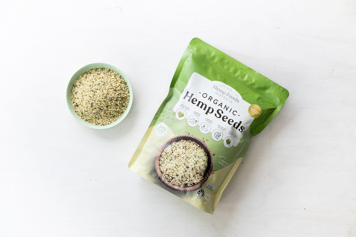 Hemp Foods Australia Organic Hulled Hemp Seeds – 1kg