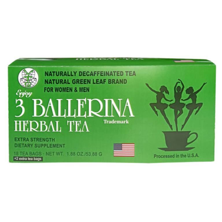 Ballerina extra strength herbal tea, 18 tea bags by One World