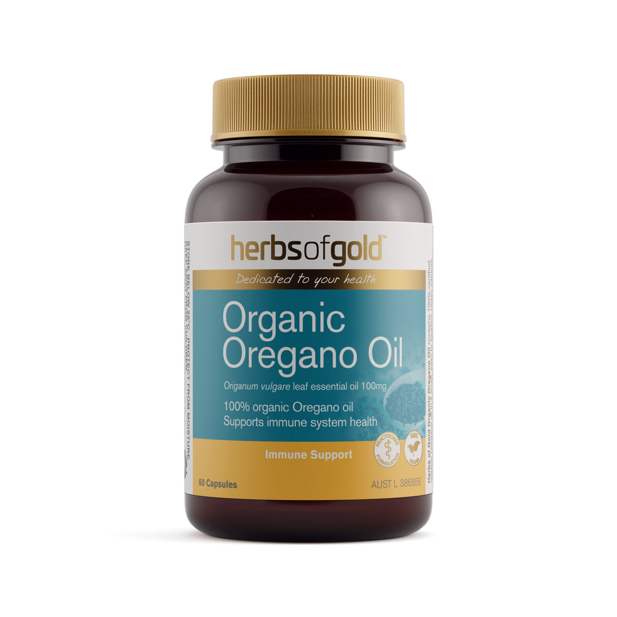 Herbs of Gold Organic Oregano Oil – 60 Vege Capsules