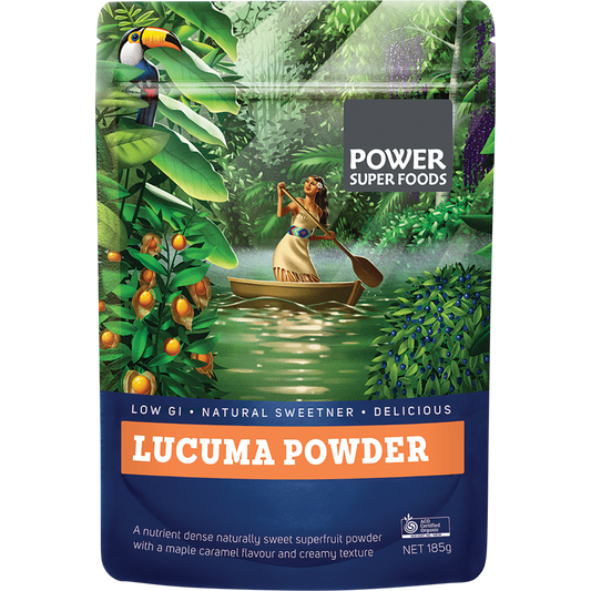 Power Super Foods Organic Lucuma Powder – 185g, front of pack