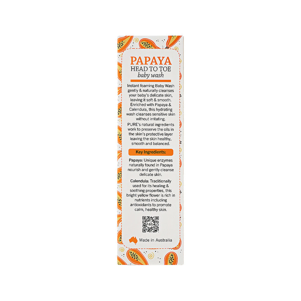 P'URE Papayacare Baby Papaya Head to Toe Wash 150ml