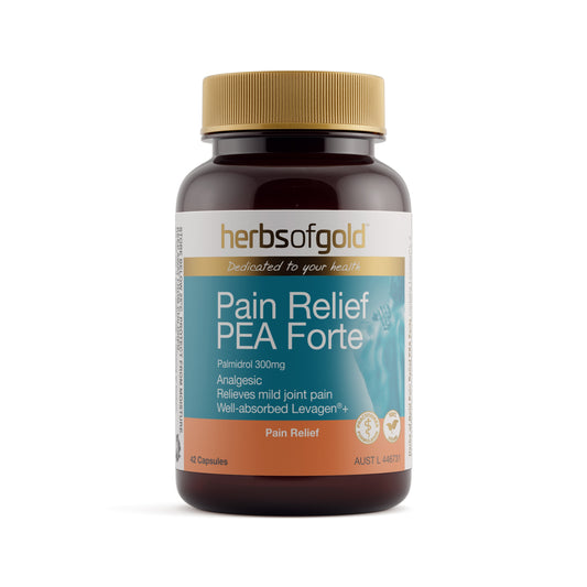 Herbs of Gold Pain Relief PEA Forte – 42 Vege Capsules