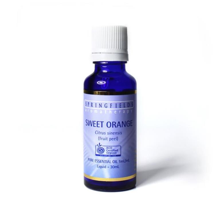 Springfields Sweet Orange Certified Organic Essential Oil – 30ml
