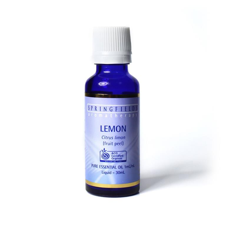 Springfields Lemon Certified Organic Essential Oil – 30ml