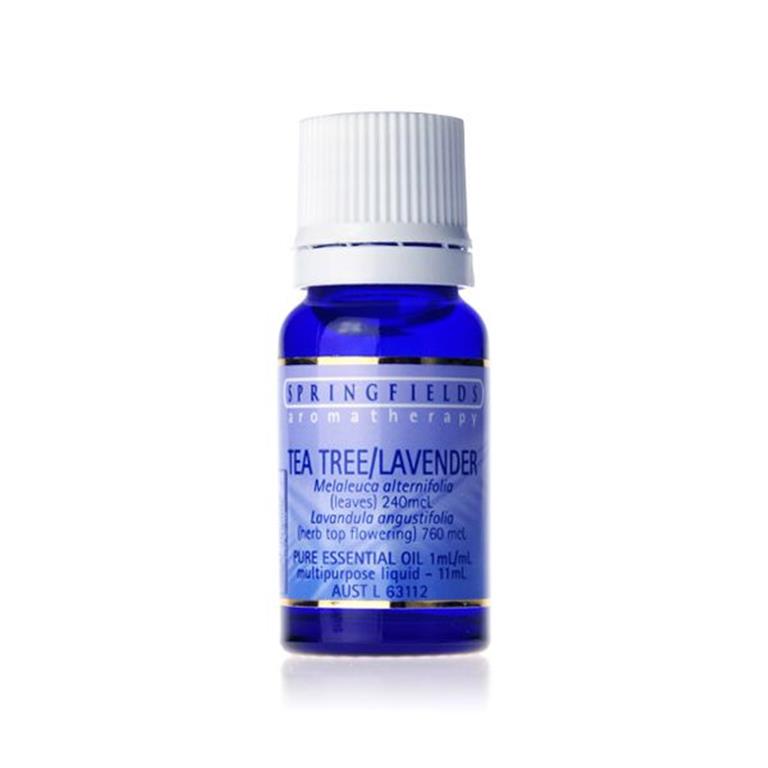 Springfields Tea Tree & Lavender Organic Essential Oil – 11ml