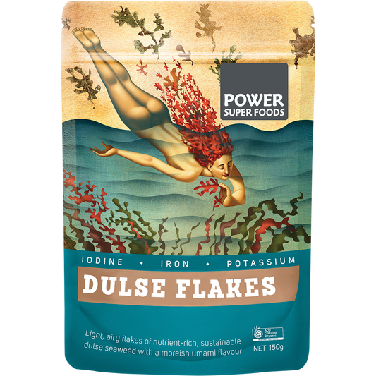 Power Super Foods Organic Dulse Flakes – 150g, front of pack
