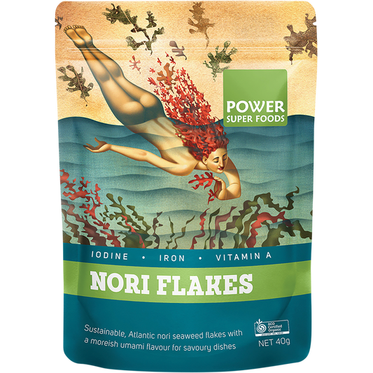 Power Super Foods Organic Nori Flakes – 40g, front of pack