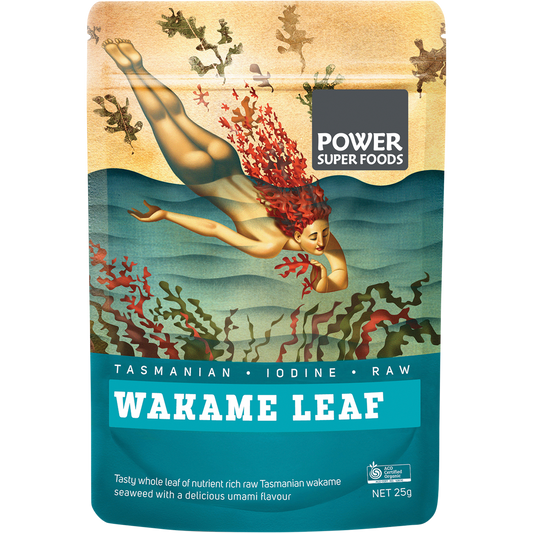 Power Super Foods Organic Wakame Leaf – 25g, front of pack