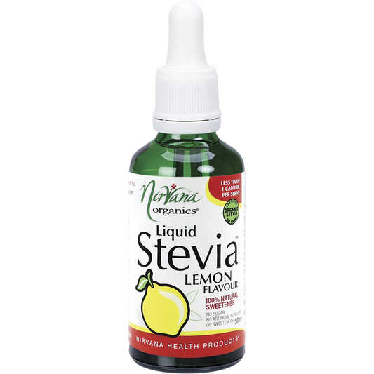 Nirvana Organics Liquid Stevia Lemon – 50ml, front of pack