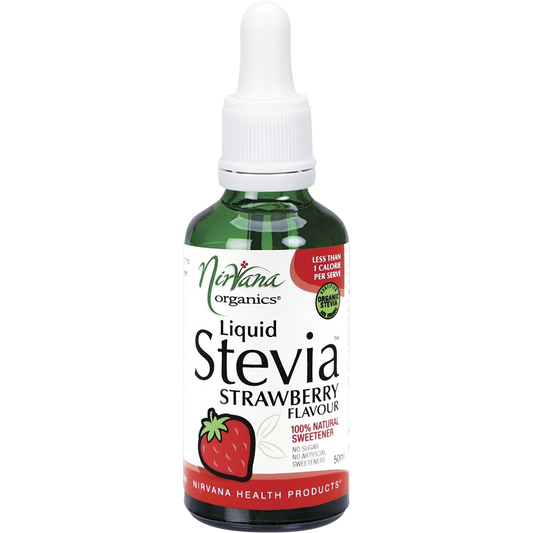 Nirvana Organics Liquid Stevia Strawberry – 50ml, front of pack