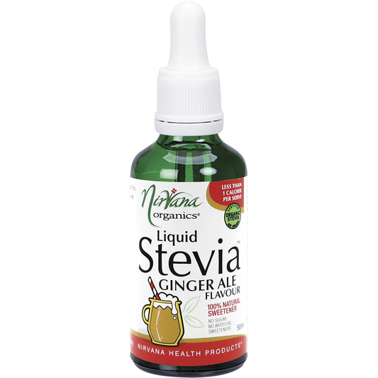 Nirvana Organics Liquid Stevia Ginger Ale – 50ml, front of pack