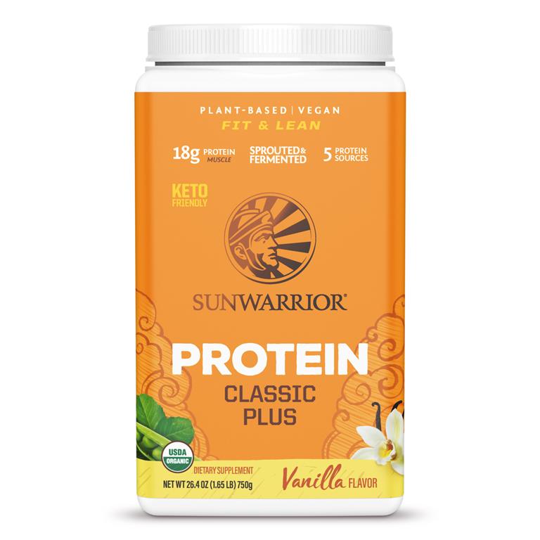 Sun Warrior Classic Plus Vanilla Plant Protein – 750g