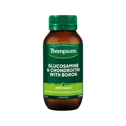 Thompson's Glucosamine & Chondroitin with Boron – 120 Tablets, front of pack