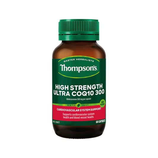 Thompson's High Strength Ultra CoQ10 300 – 60 Capsules, front of pack