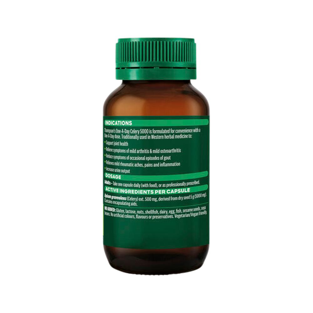Thompson's One-A-Day Celery 5000 – 60 Capsules, pack detail