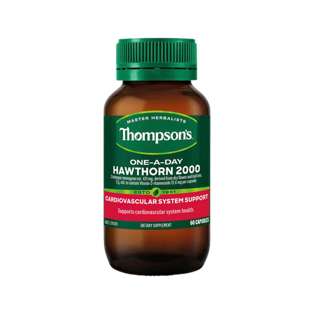 Thompson's One-A-Day Hawthorn 2000 – 60 Capsules, front of pack