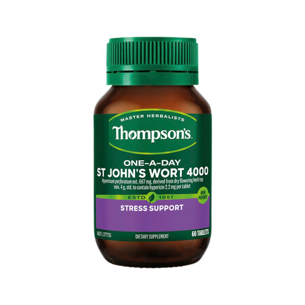 Thompson's One-A-Day St John's Wort 4000 – 60 Tablets, front of pack