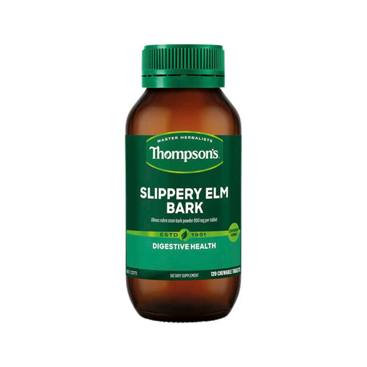 Thompson's Slippery Elm Bark Chewable – 120 Tablets, front of pack